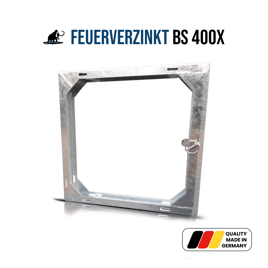 Einzelhalterung feuerverzinkt für Stützplatte BS400x400