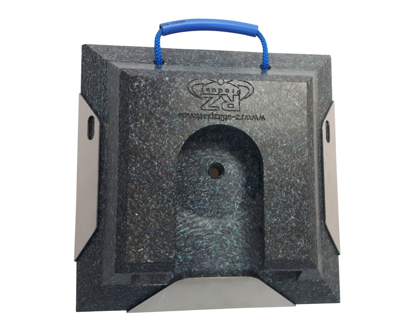 Halter Feuerverzinkt  für Stecktellerplatte rund & quadratisch - 400 x 400 mm