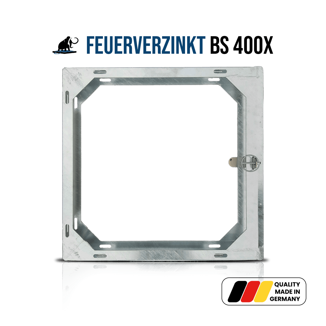 Einzelhalterung feuerverzinkt für Stützplatte BS400x400