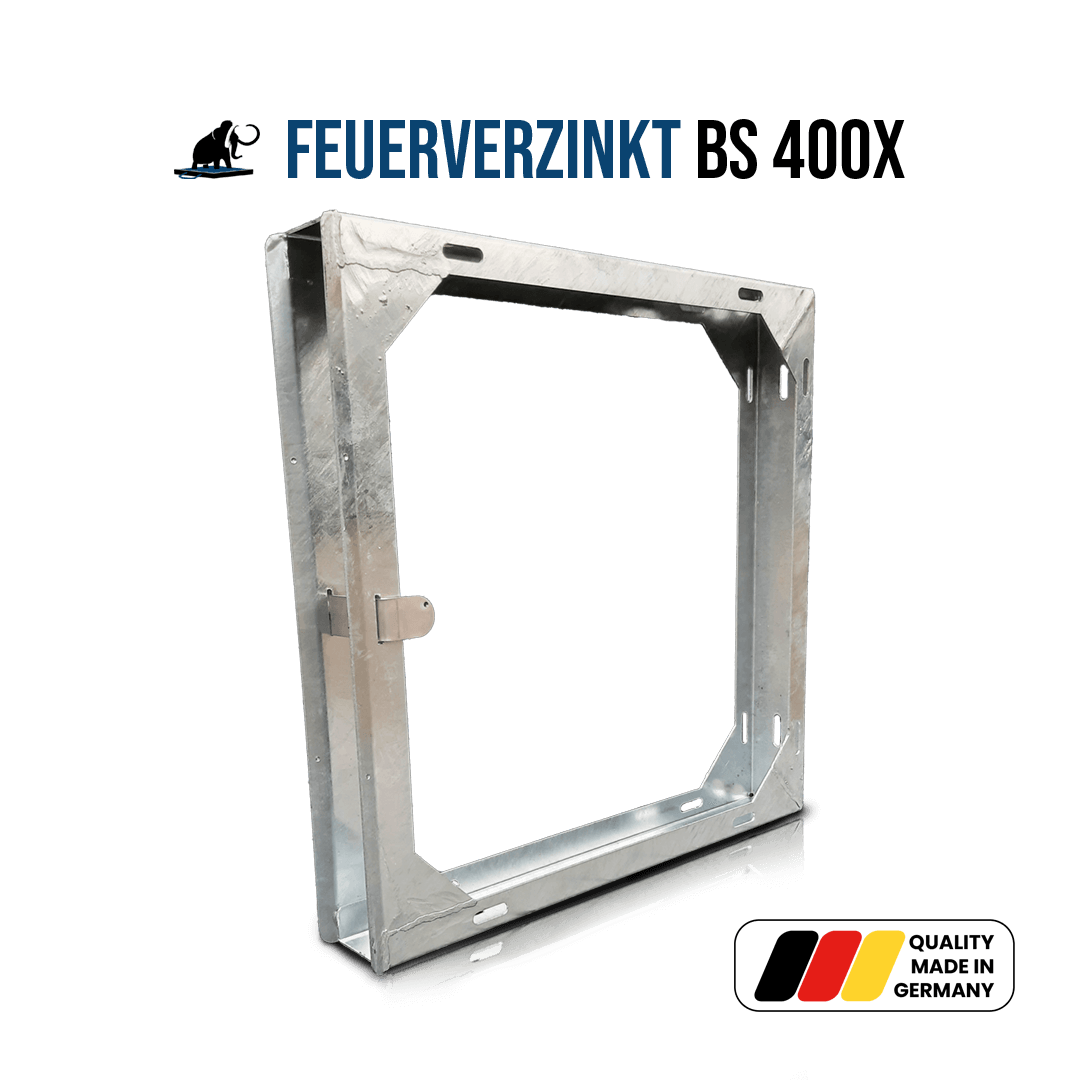 Einzelhalterung feuerverzinkt für Stützplatte BS400x400